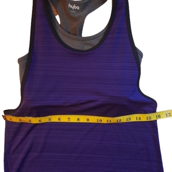 HYBA Racer Back Tank Top with Built in Bra - Women's size XS Workout - Picture 9 of 11
